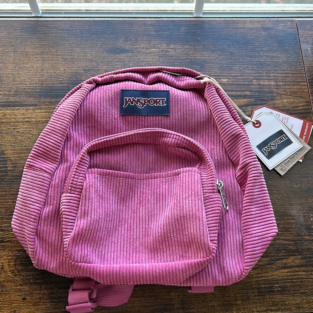 Jansport backpack mini pink Corduroy